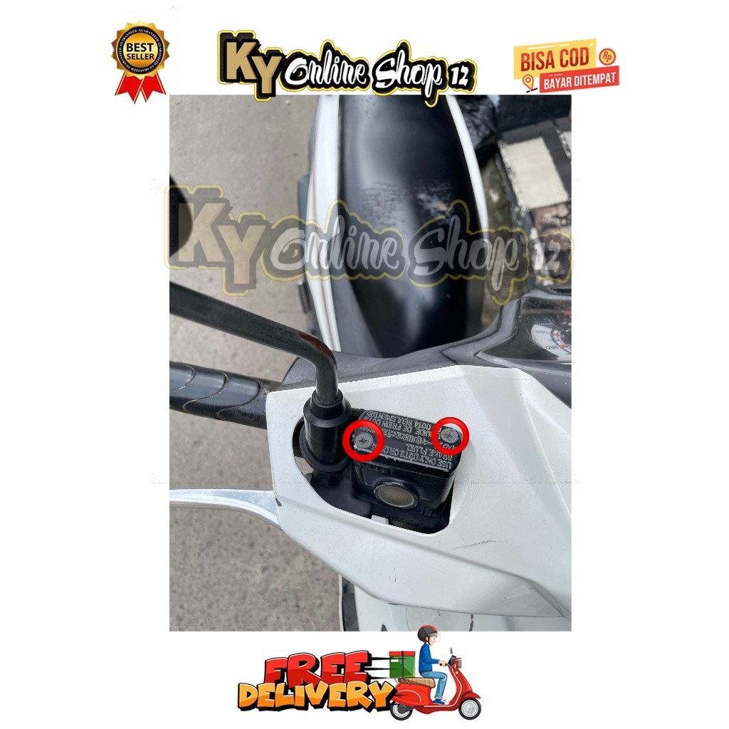BAUT TUTUP MASTER REM ( 2 BAUT ) MODEL SLASH BEAT SCOOPY KARBU FI ESP SPACY VARIO 110 TECHNO CW TAHU
