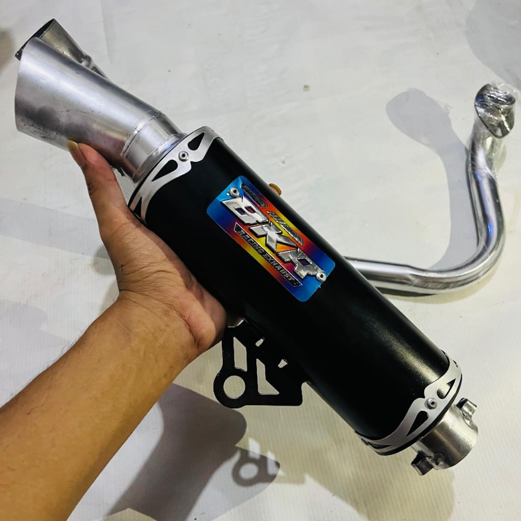 KNALPOT ORIGINAL SAMLONG BKR SUARA BASS GERUNG DENGAN SARANGAN FULL.