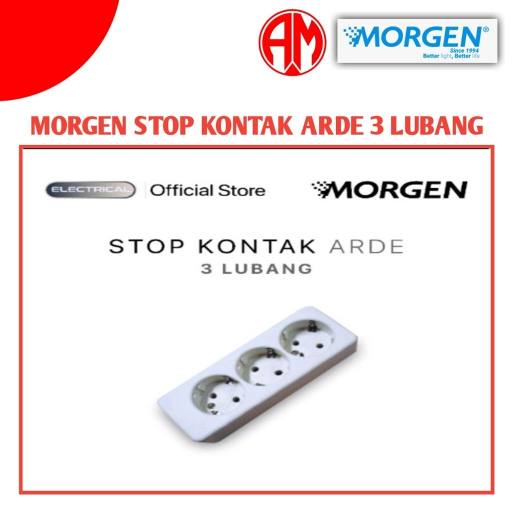 MORGEN STOP KONTAK ARDE 3 LUBANG