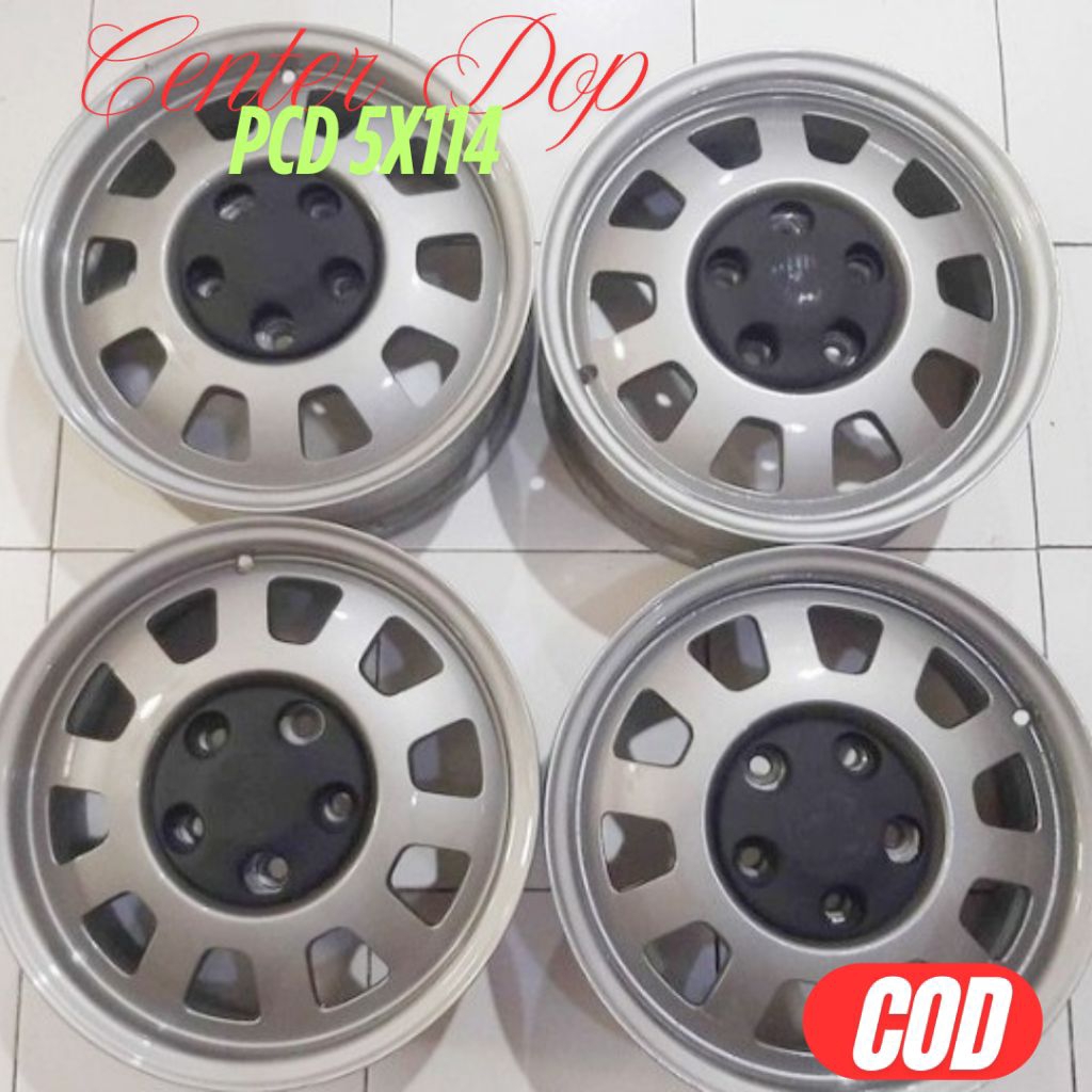 Dop Velg kaleng mobil PCD 5x114 Ring13 Ring14 Ring15 Ring16 Ring17