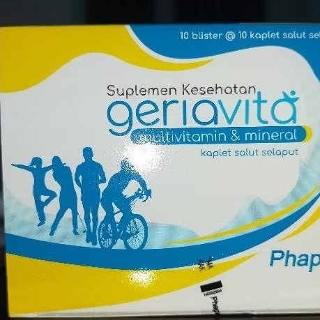 1 box// GERIAVITA// Multivitamin dan Mineral vit C 500mg// Phapros