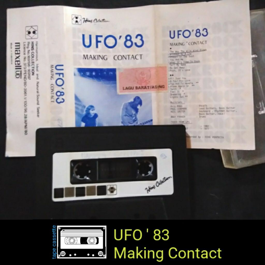 kaset tape pita jadul UFO 1983 MAKING CONTACT