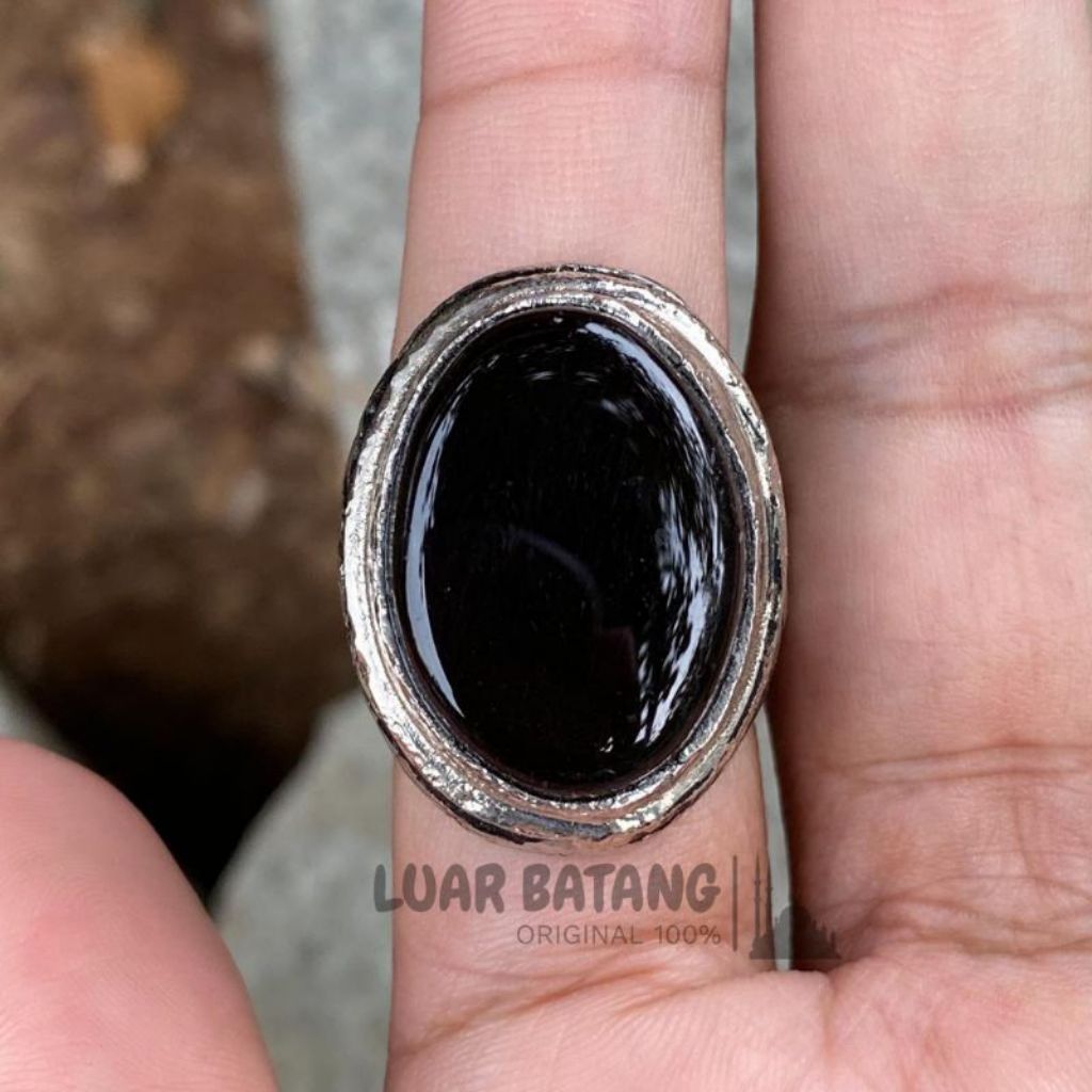 Cincin batu Akik Yaman Wulung 100% natural Asli