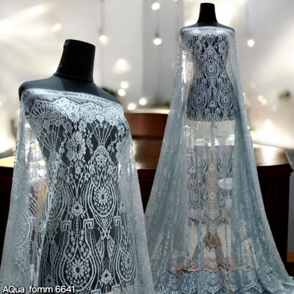 Kain Bakal Kebaya Brukat Semi francis katun glowsy bakal kebaya & dress