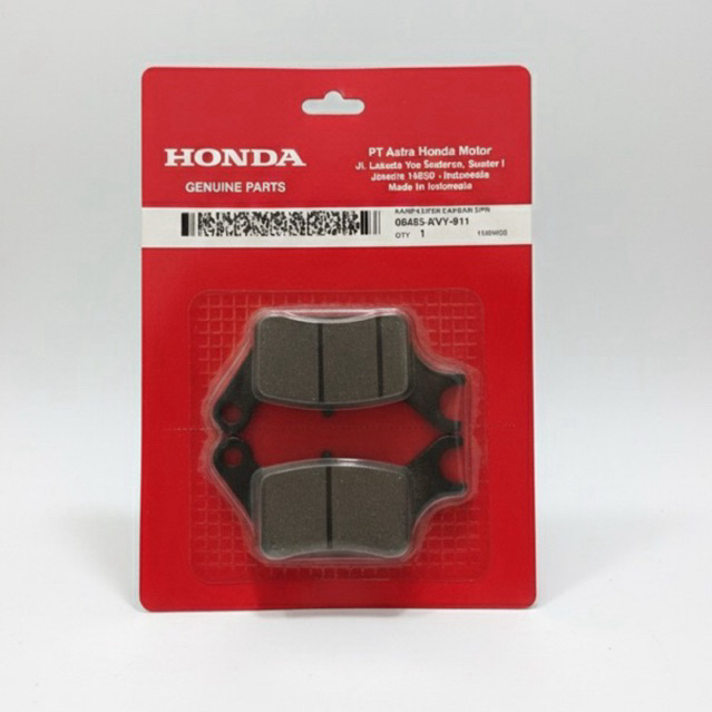 sparepart motor - kampas rem original / kampas rem depan beat karburator