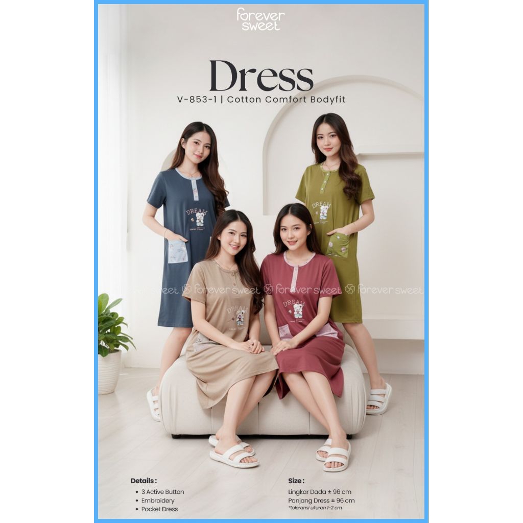FOREVER SWEET DASTER PENDEK BODYFIT