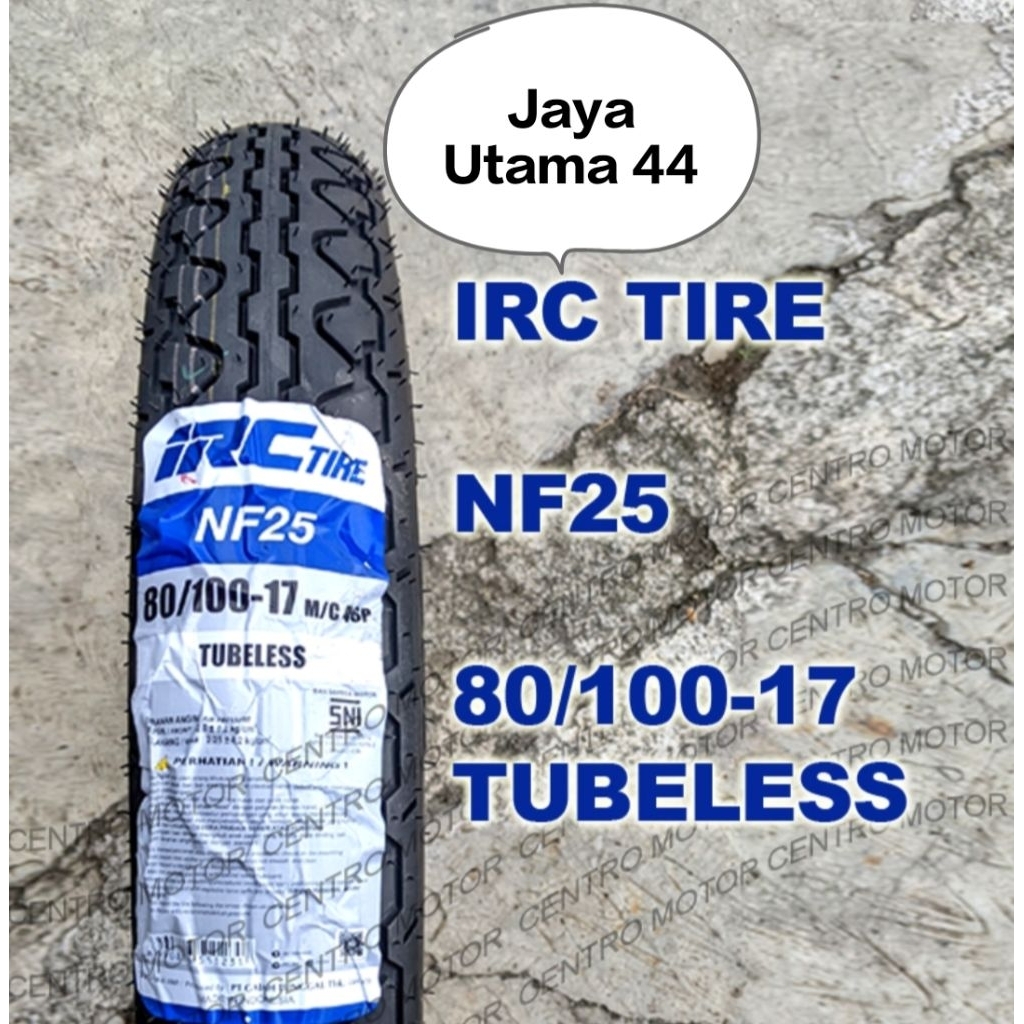 Ban Luar IRC 80/100-17 NF25 Tubeless Ban Depan Verza