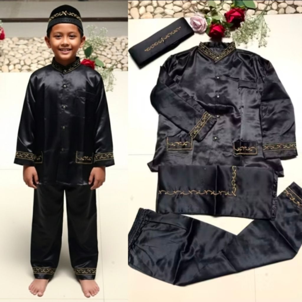 Basofi / set celana sarung peci Anak SD