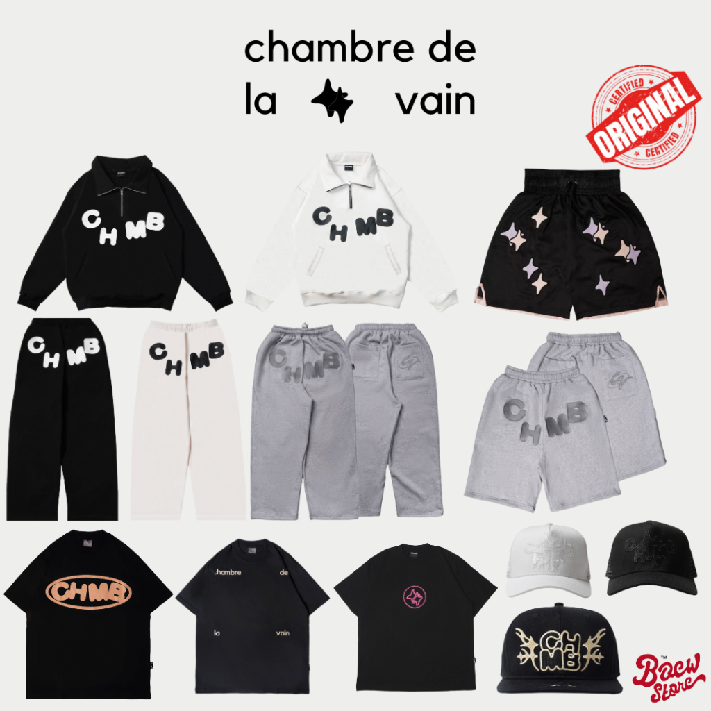Chambredelavain Tshirt / Sweatpants / Jeans / Hat Topi / Halfzip / Short Pants / Tracktop / Boxing S