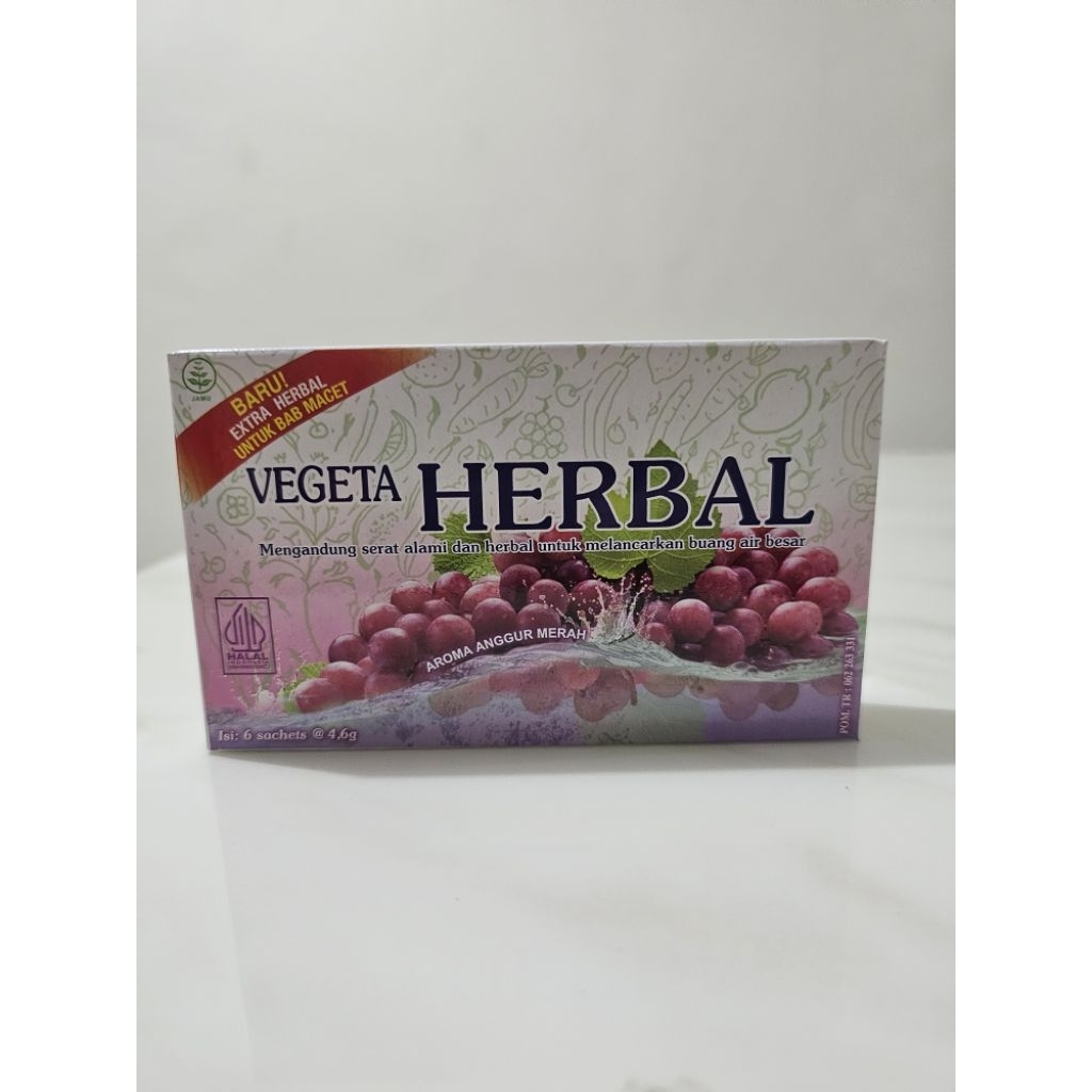 vegeta herbal 1box isi 6 sachet