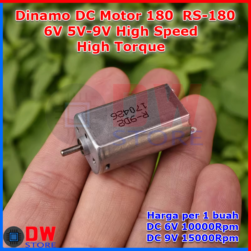 Dinamo DC Motor RS180 RS-180 DC 6V 5V 6V 9V  High Speed High Torque