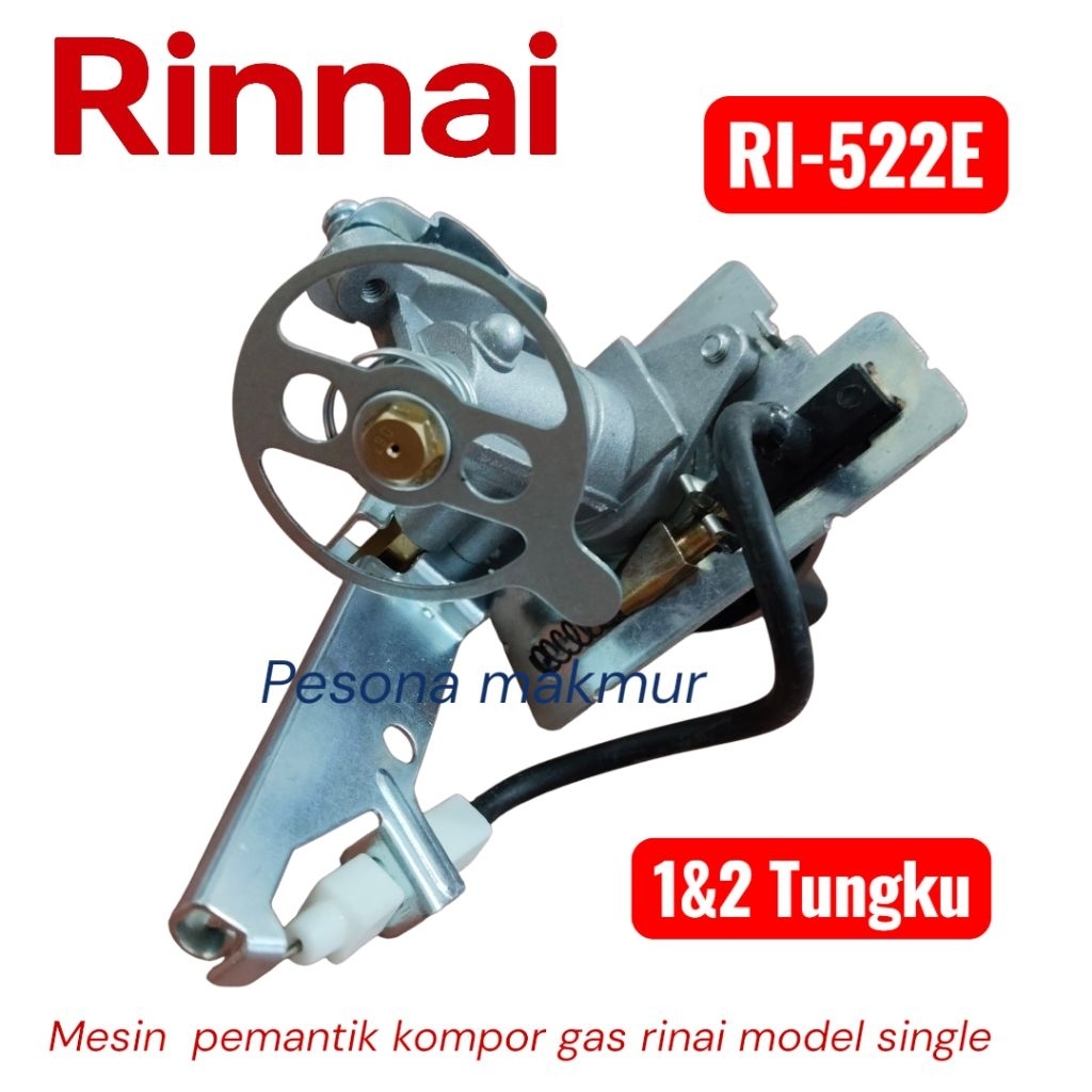 pemantik kompor  gas Rinnai RI-522E orisinal model single
