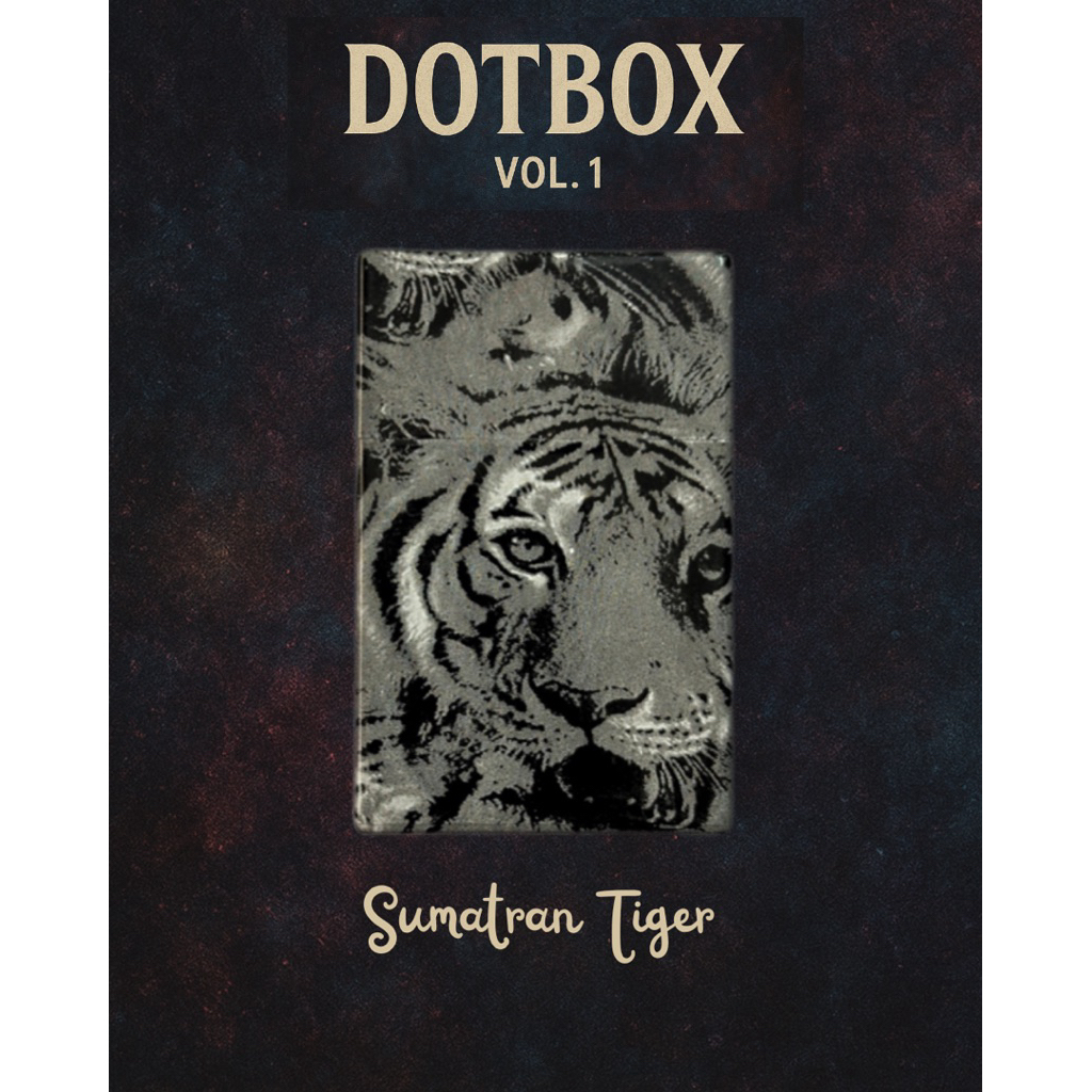 Dotbox Sumatran Tiger/kotak penyimpanan serbaguna/storage mini/kotak aksesoris/photo card box / kota