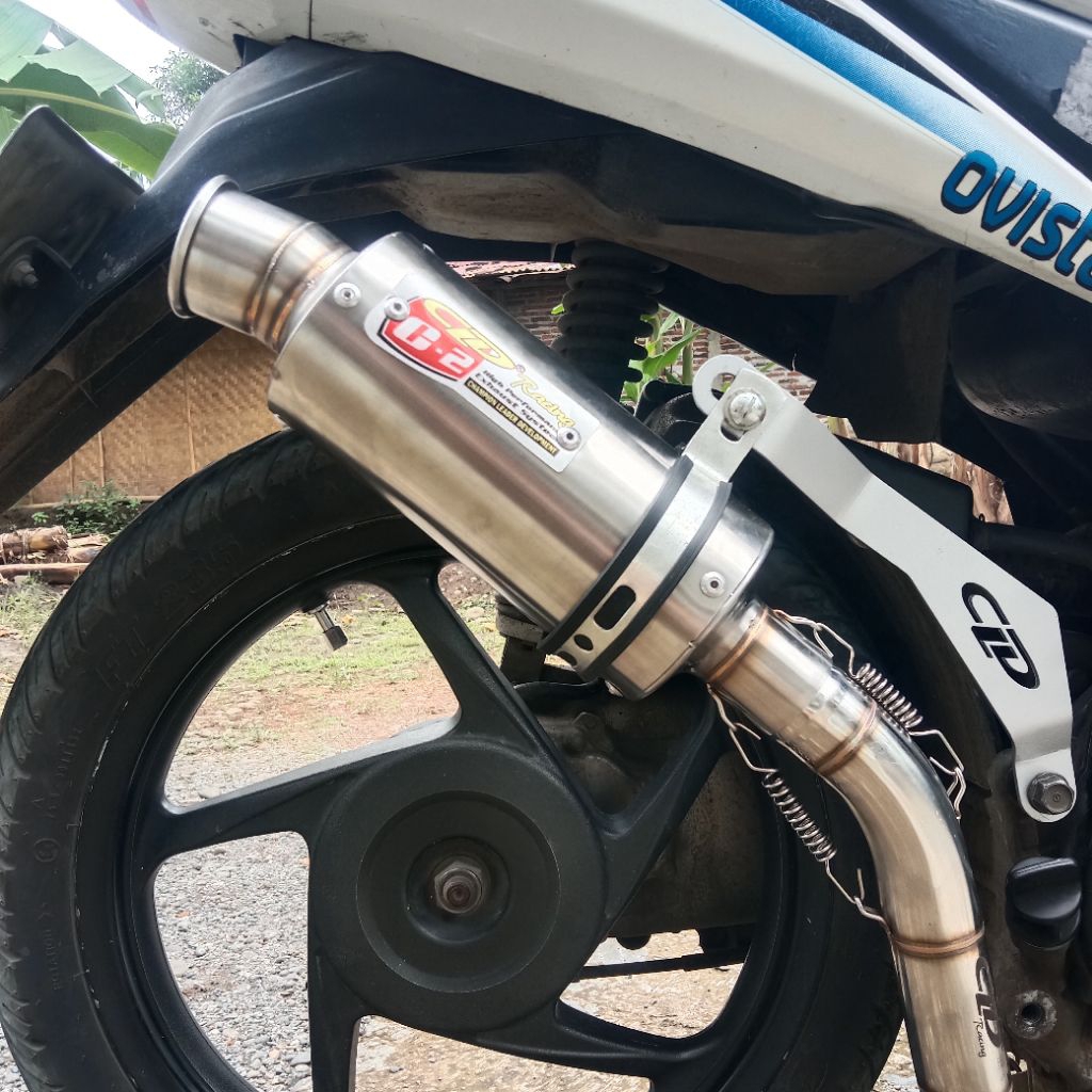 Silincer knalpot CLD C2 Racing+ DB KILLER.inlet 38mm dan 50mm.
