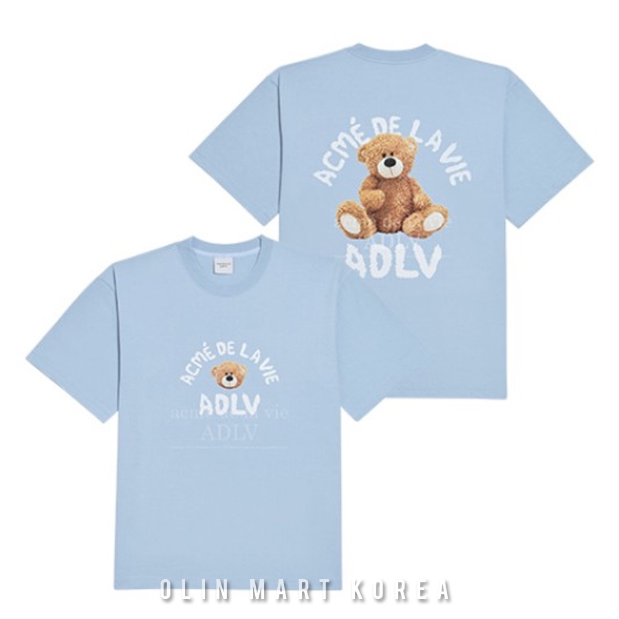 ADLV TEDDY BEAR (BEAR DOLL) SHORT SLEEVE T-SHIRT #SKY BLUE