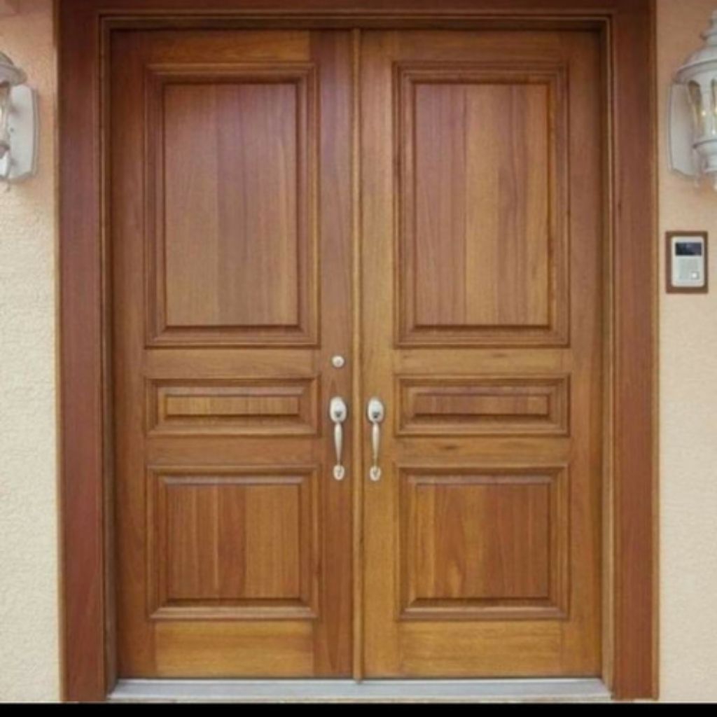 SET KUSEN + DAUN PINTU KUPU TARUNG BAHAN KAYU JATI. UKURAN MODEL MOTIF WARNA BISA CUSTOM