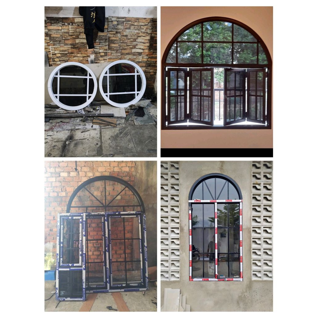 Kusen Jendela Lengkung Aluminium