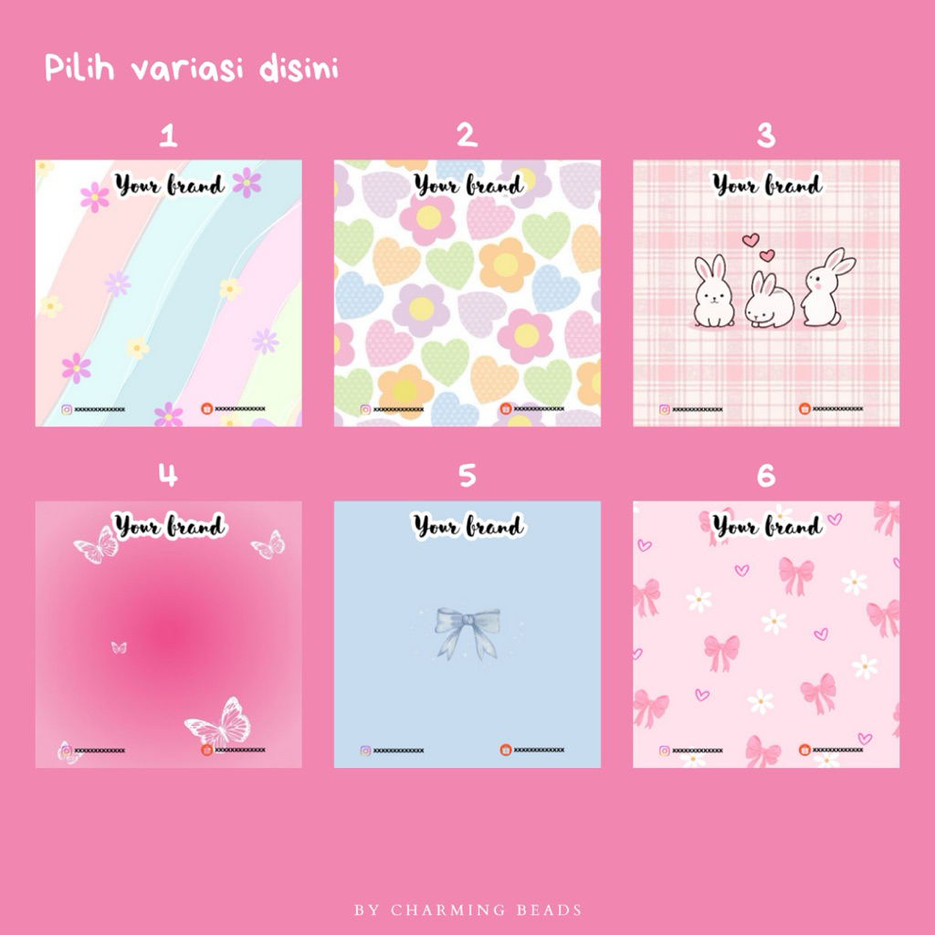 (FREE PLASTIK) Alas Packing Kertas 210 gsm Bisa Tambah Tulisan/Nama Olshop