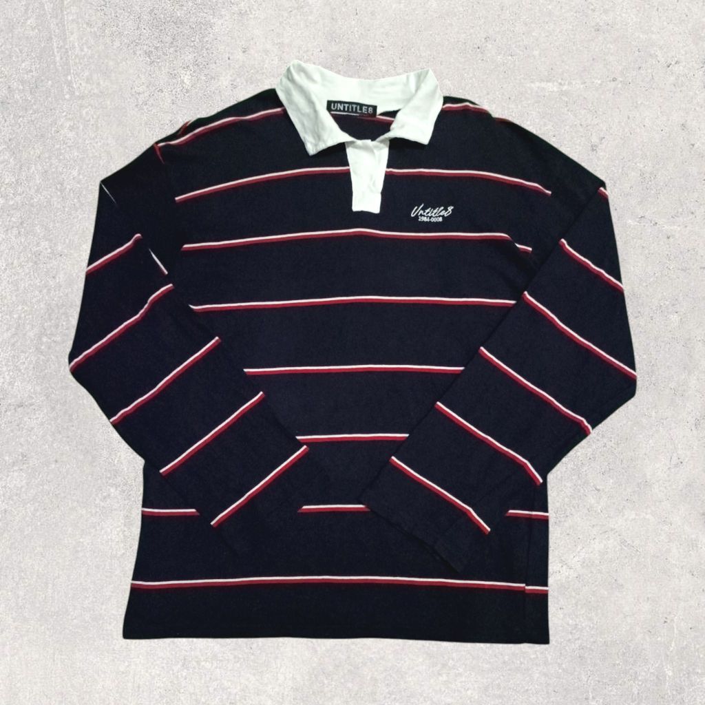 RUGBY SHIRT BY UNTITLE8 STRIPE SECOND ORIGINAL