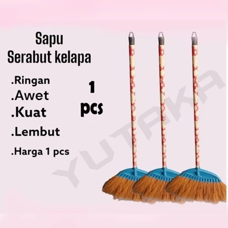 Sapu Lantai Ijuk Murah Tepes Sabut Kelapa / Sapu Ijuk Tepes / Sapu Tepes Kelapa/Termurah Terlaris
