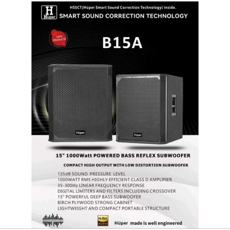 Speaker / Speaker Aktif / Speaker Subwoofer / Speaker aktif Subwoofer huper B15A Original B - 15A