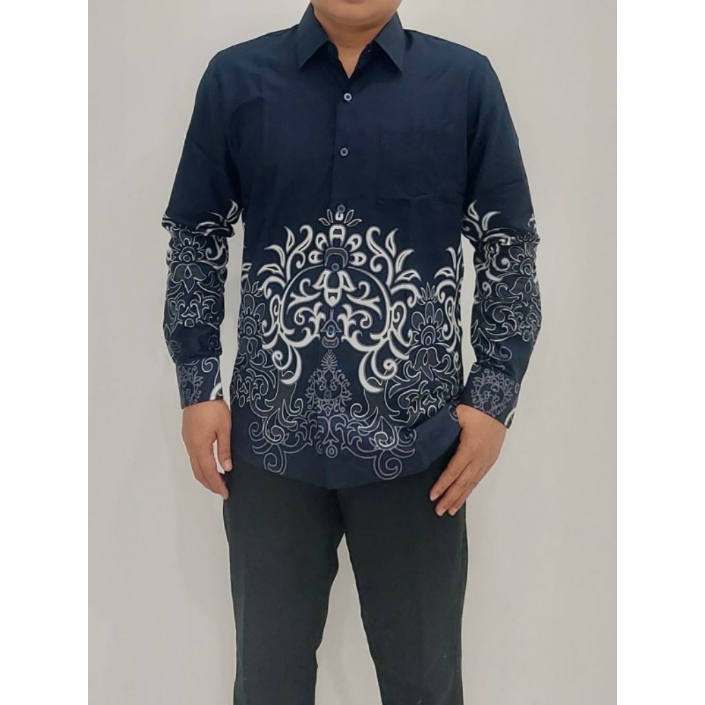 FIRENZE size M- XL KEMEJA PANJANG BATIK PRIA / KEMEJA BATIK COWOK / KEMEJA BATIK INDONESIA /  KEMEJA