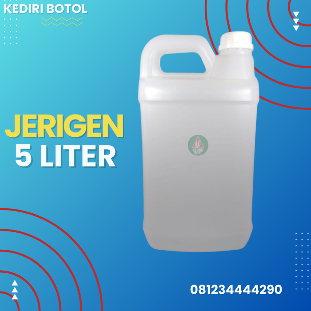 Botol Jerigen 5 liter | Jerigen 5 liter | Jerigen 5 liter Natural | Jerigen Minyak 5 liter