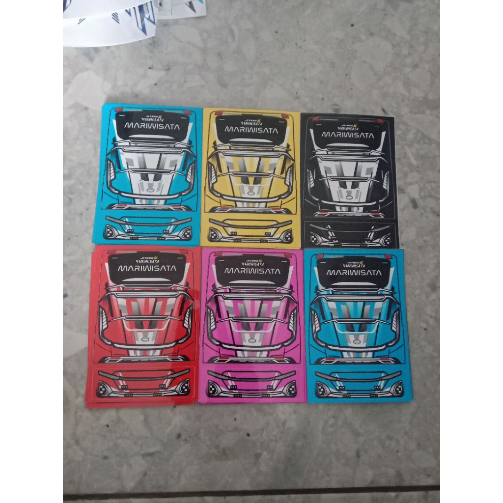 sticker face headlamp jb5 depan belakang cutting