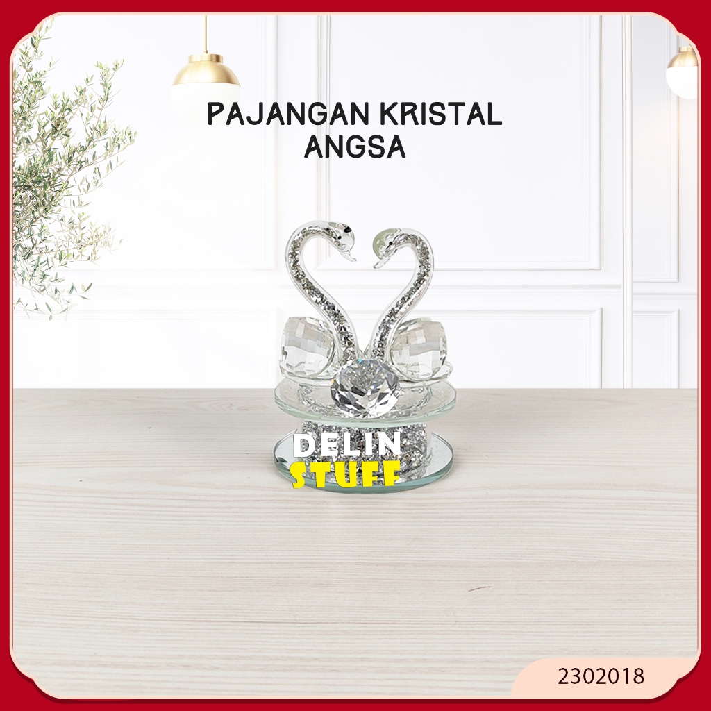 Angsa Kristal / Kristal Angsa / Hadiah Pernikahan / Souvenir Pernikahan / Souvenir Ulang Tahun (2302