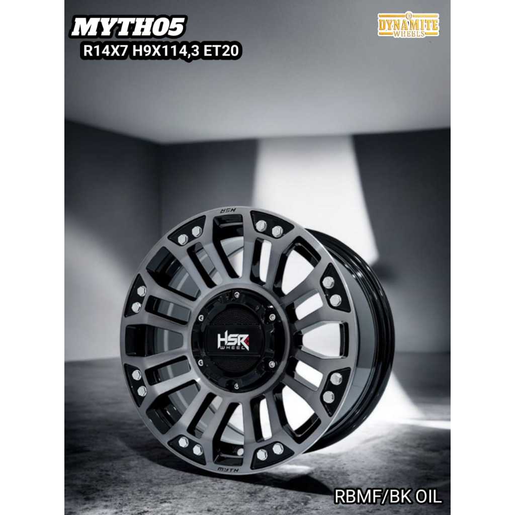 Pelek Mobil HSR Myth05 Ring14 Aluminium Murah