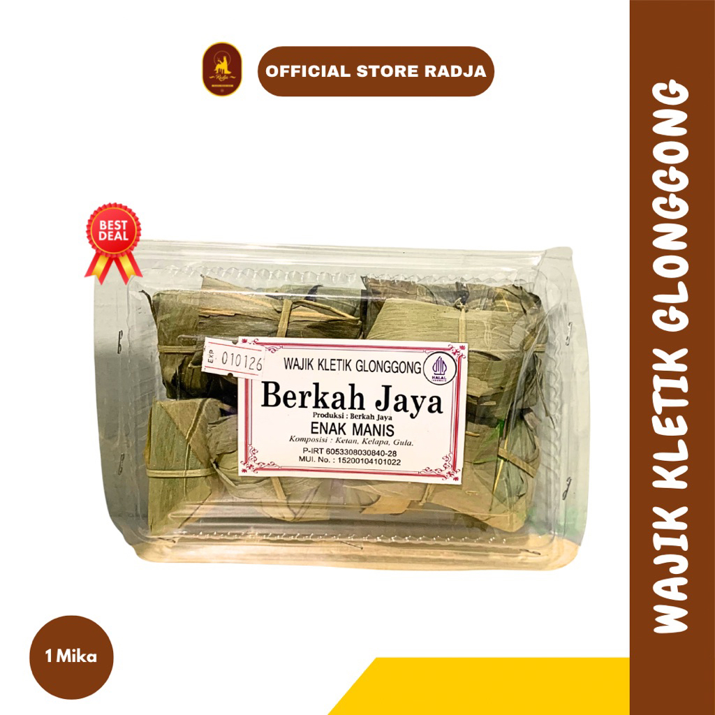 [1 Mika] Wajik Kletik Glonggong Wajik Kelapa Khas Jogja - Oleh Oleh Jogja