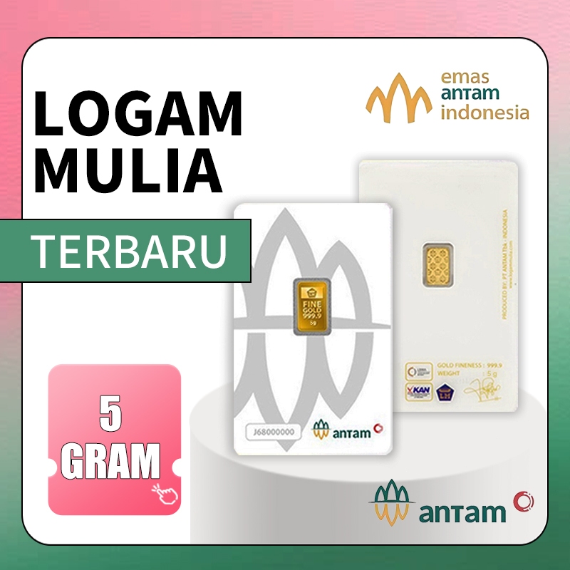 MURAH Antam 5 gram Ready Stok Emas LM Asli sertifikat