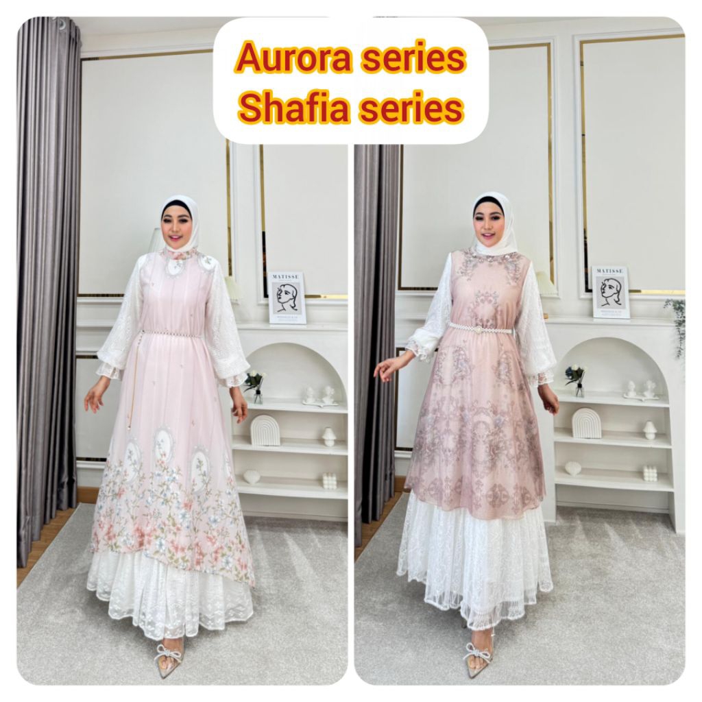TOKOBAJUZIDAN / SHAFIA GLZ / GAMIS SHAFIA GLAMZ / AURORA 3 GLZ / GAMIS AURORA GLAMZ / DRESS GAMIS LO