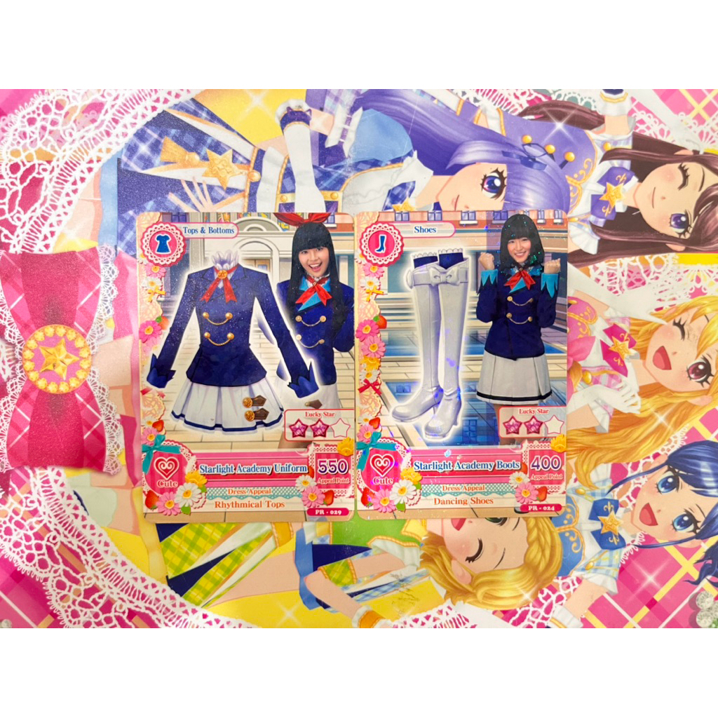 Kartu Aikatsu X JKT48 Starlight Academy Uniform Collaboration Cindy Yuvia Haruka Nakagawa Original L