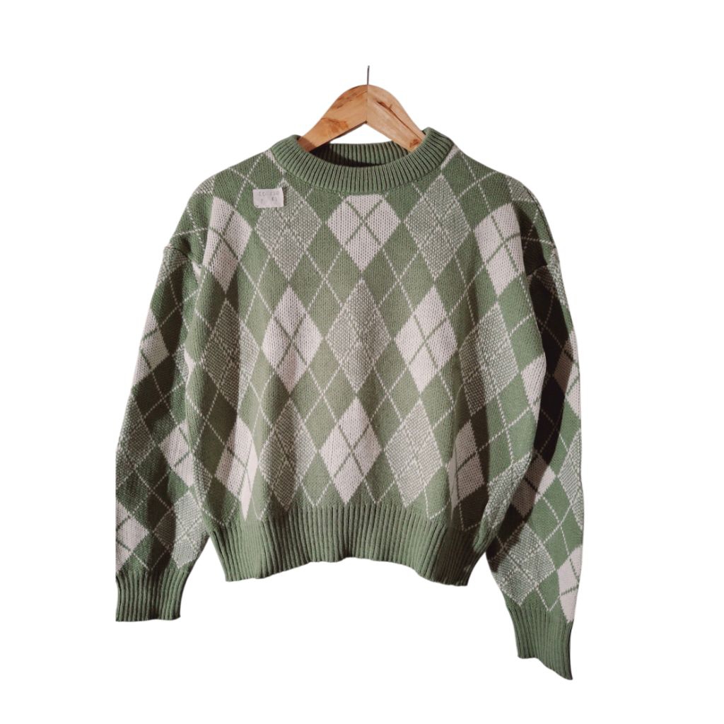 sweater ketupat sage