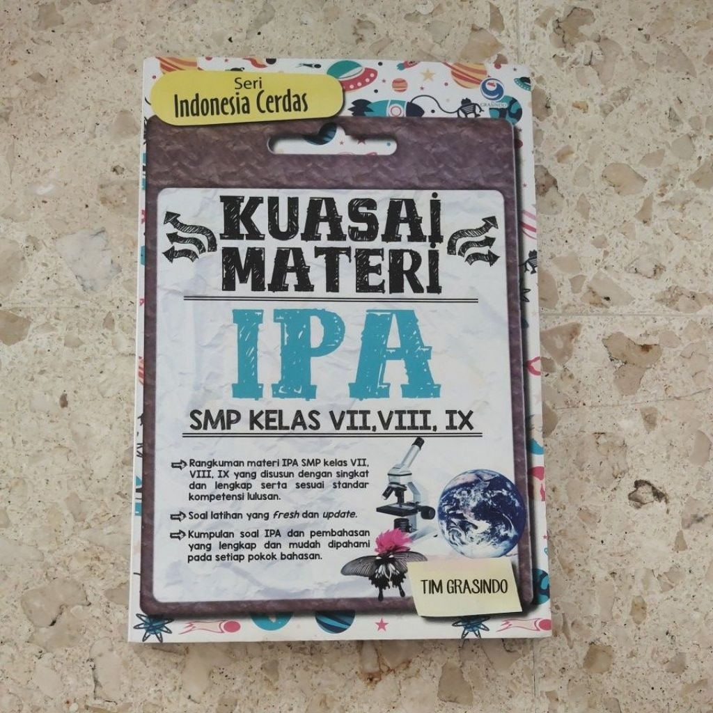 BUKU PENDIDIKAN / LATIHAN SOAL / KUASAI MATERI IPA SMP KELAS VII,VIII,IX / PRODUK ASLI ORIGINAL