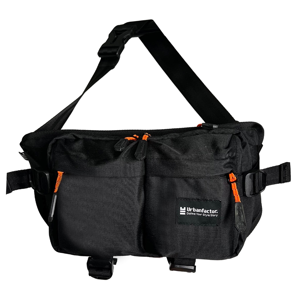 MAXIM BLACK |ManNeedMe x URBAN| Tas Selempang Pria Wanita Waist Bag Tas Pinggang Cowok ORIGINAL