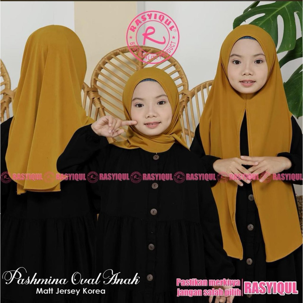 PASMINA INSTAN OVAL anak bahan jersey Korea (RasyiQul)