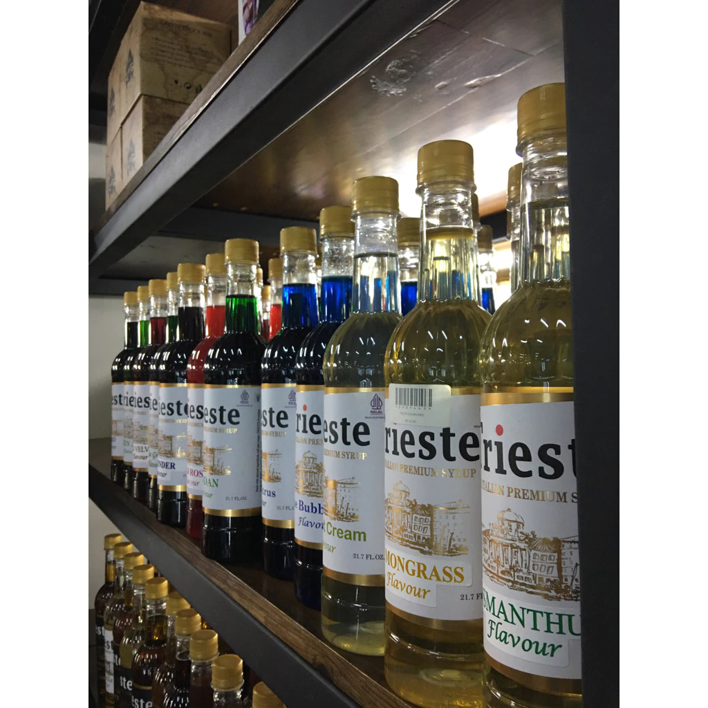 Trieste Syrup 650 Ml All Varian Rasa Halal MUI | Trieste Syrup 650ml Untuk Campuran Minuman Kopi Moj