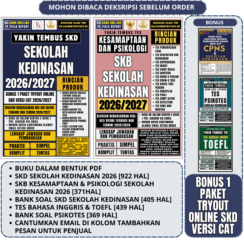 LATIHAN SOAL SKD & SKB SEKOLAH KEDINASAN 2026