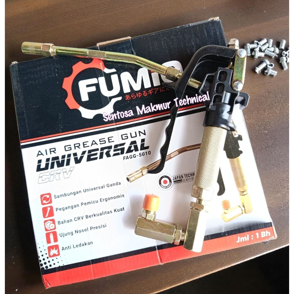 FUMIO Gun Air Grease Pump Pispot Pompa Gemuk Tabung Drum Angin