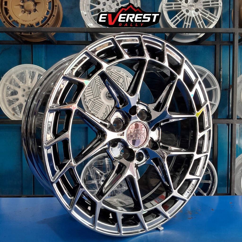 Velg Mobil Mazda 2 Lancer Mirage Kijang Ring 16 Black Chrome - HSR LPS