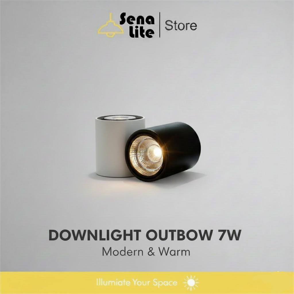 Lampu Downlight Outbow Spotlight 7 Watt Lampu Plafon Outbow Minimalis