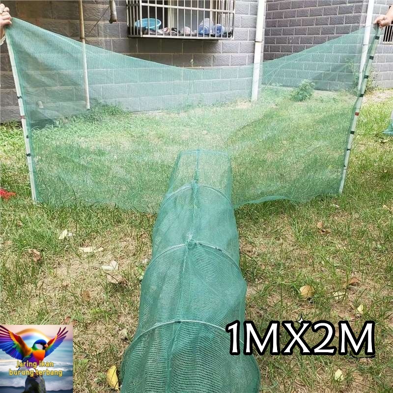 PROMO Pukat Jaring Perangkap Ikan pukat harimau siap pakai ukuran tinggi 1m lebar 2m panjang 3m