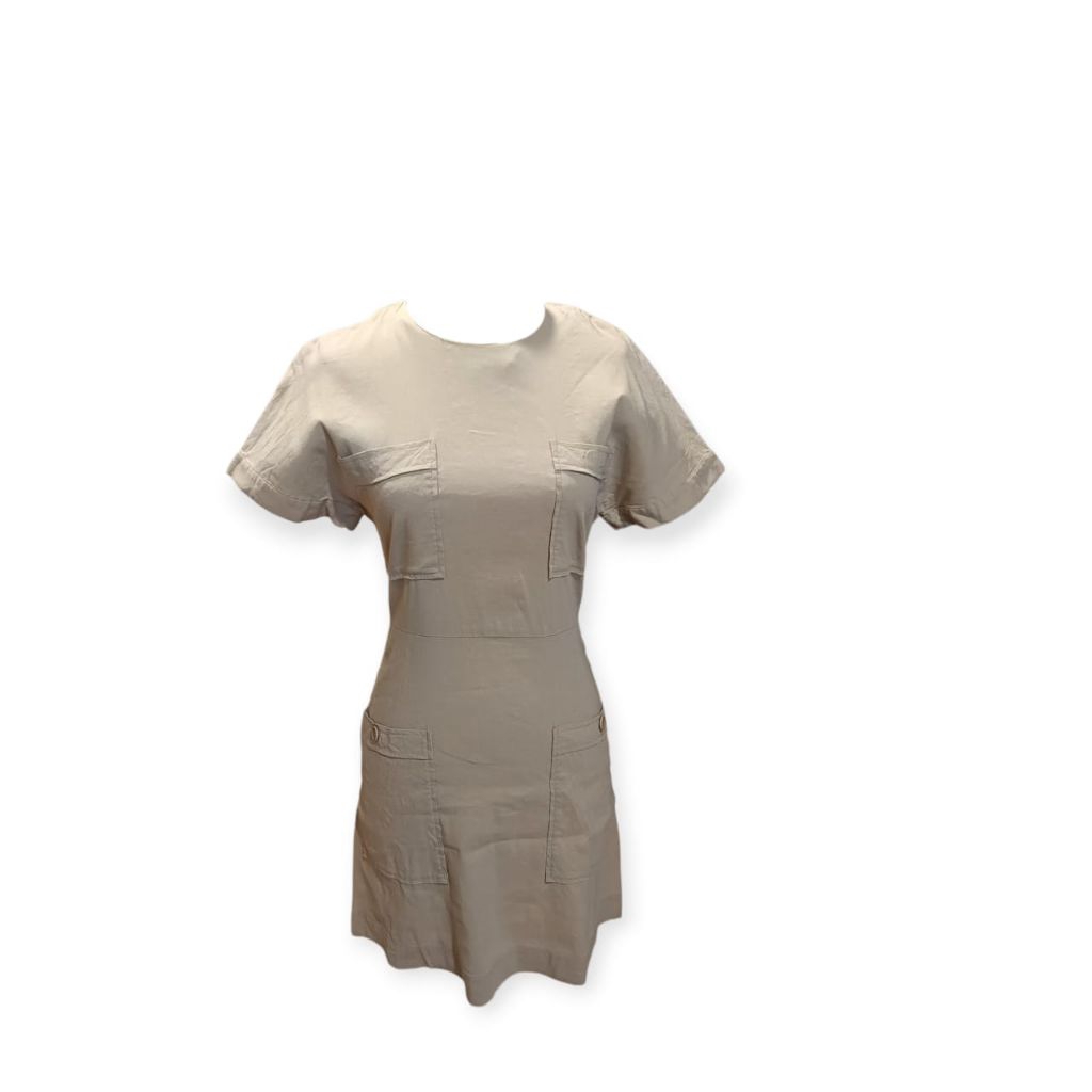 Theory Khaki Mini Dress Kasual