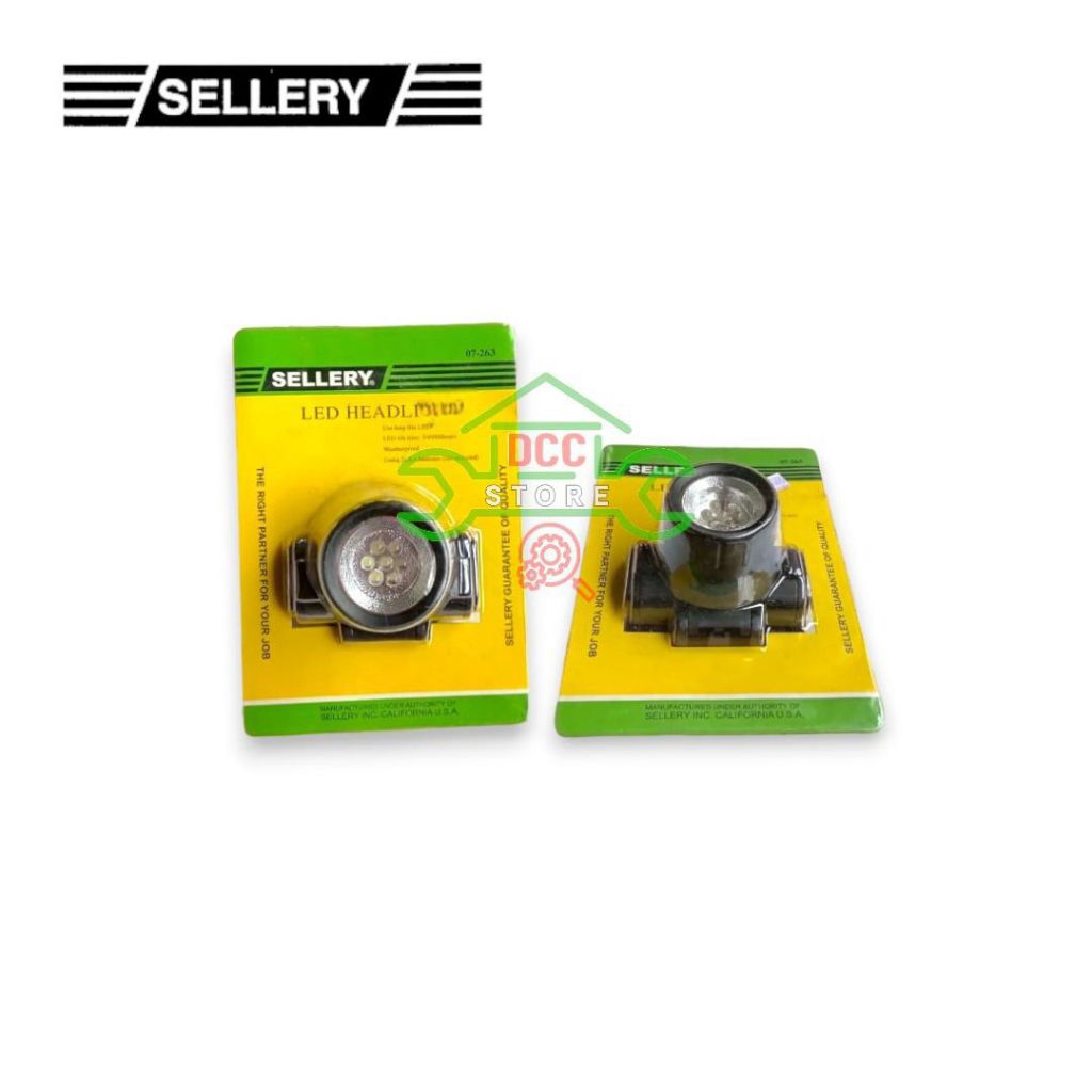 SENTER KEPALA / HEADLAMP LED WEATHER PROOF SELLERY 07-263 ORIGINAL