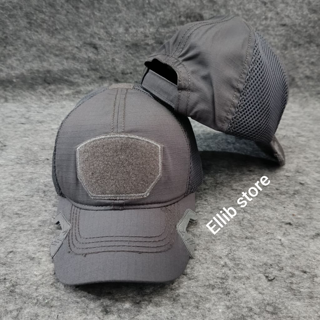 Topi Tactical Coak Polos Abu-abu Premium / Topi Tactical Coak Polos Premium / Topi Tactical