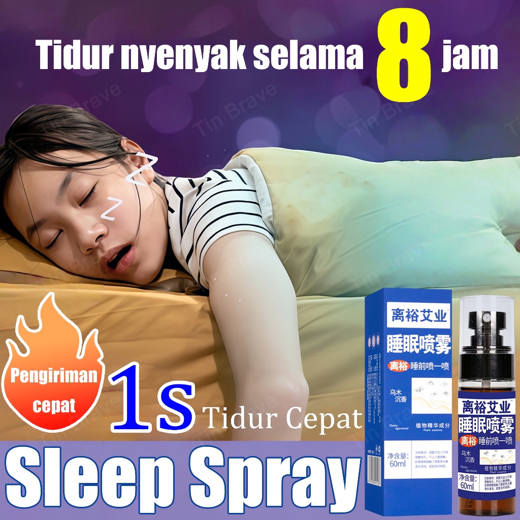 semprotan tidur nyenyak pillow mist deep sleep bius tidur semprot sleep spray susah tidur malam tidu