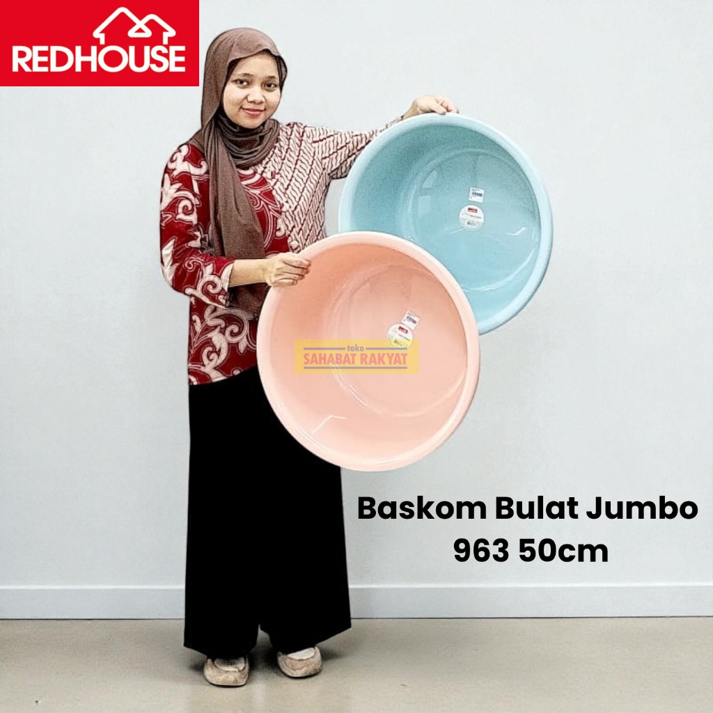 Baskom Bulat Plastik Jumbo Bak Bulat Bak Dalam Jumbo Redhouse 50cm