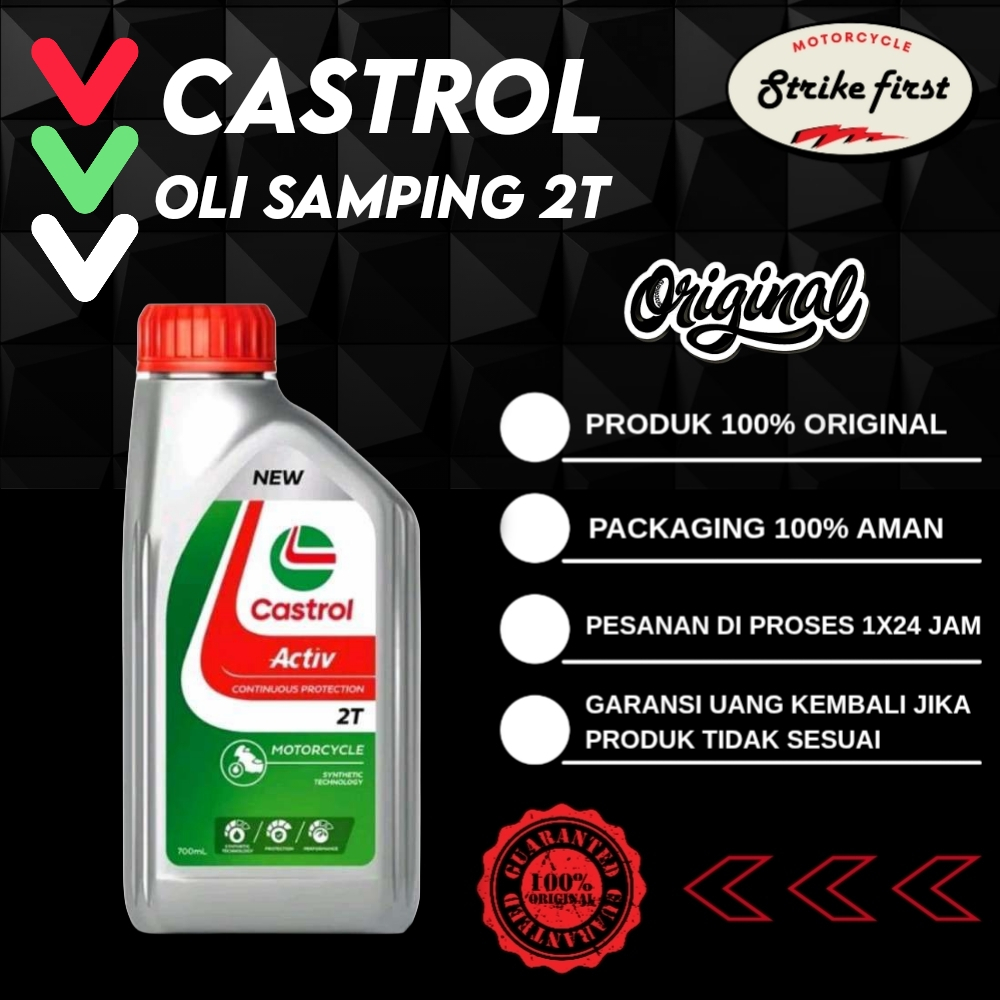 Castrol Activ 2T – Oli Samping Motor 2Tak 700ml Oli samping satria 2t Rx-king F1 zr